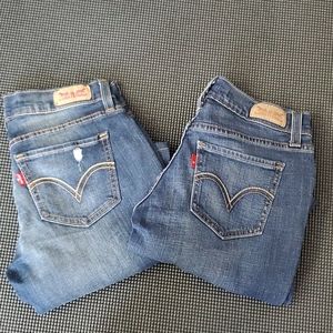 Levie's 524 women's superlow skinny jeans size(25)